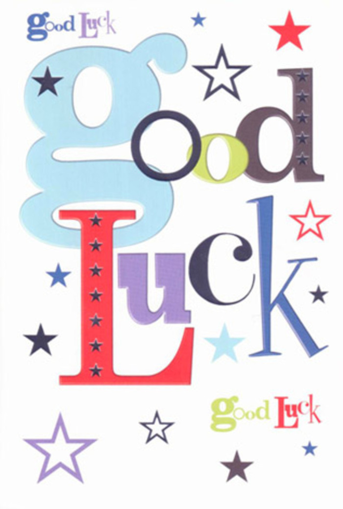 This good luck card hums with the same vibrant optimism you'll find wandering the gardens and parks near Colney Hatch, where every flower and cheerful passerby brings a sense of new beginnings. The front dazzles with a bold, contemporary design: letters in soft blues, punchy reds, sleek blacks, and radiant violets-each styled with an artist's careful hand, providing personality and warmth. Woven throughout the lettering, a constellation of stars in navy, lemon-lime, lilac, and moss green sprinkles the white backdrop, reminiscent of a spring night overlooking Alexandra Park. The thoughtful composition allows every hue and shape to breathe, producing a modern yet inviting arrangement. Holding the card, you sense the elegant texture of finely pressed cardstock-smooth and crisp, as if echoing the precision of a florist's ribbon. This card feels like a local friend cheering from the sidelines, whether you're sending good vibes for a university exam, a new business venture, or just to uplift someone's day. Its spirit mirrors the lively encouragement cultivated daily by Flowers Colney Hatch-warmth, pride, and heartfelt belief, crafted and gifted across the neighbourhood. More than just a card, it's a little token of hope and celebration, ready to journey with someone into the exciting unknown.